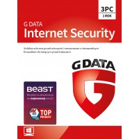 Oprogramowanie antywirusowe G Data Internet Security - 3 urządzenia / 1 rok