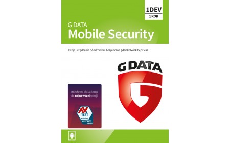 Oprogramowanie antywirusowe G Data Mobile Internet Security - 1 urządzenie / 1 rok