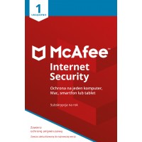 Oprogramowanie antywirusowe McAfee® Internet Security 1 urządzenie / 1 rok