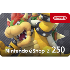 Kod aktywacyjny Nintendo eShop 250 PLN