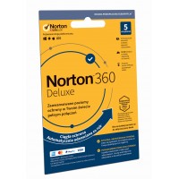 Oprogramowanie antywirusowe Norton 360 Deluxe - 5 urządzeń / 12 miesięcy