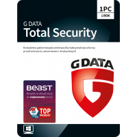 Oprogramowanie antywirusowe G Data Total Security - 1 urządzenie / 1 rok
